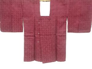 丸に花模様織り出し道行コート